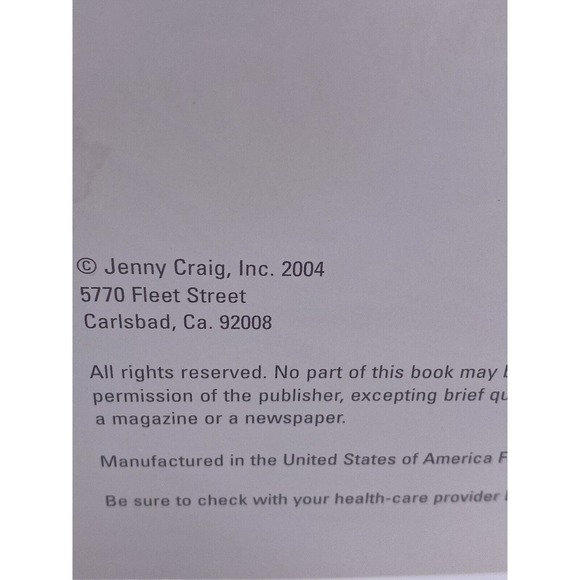 Light Cooking B000I7TYQ6 Jenny Craig 30 Meals in 30 Minutes Spiral Cookbook - Picture 9 of 13